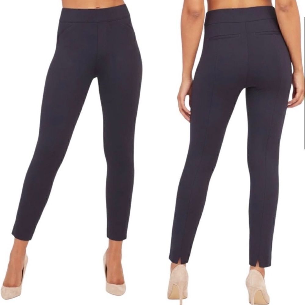 Spanx The Perfect Pant Back Seam Skinny Navy Blue